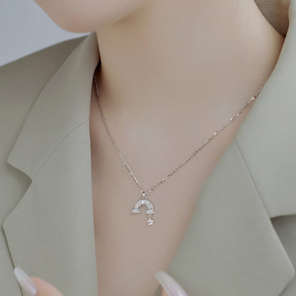 [Am jewelry]Unique Rainbow Star Necklace