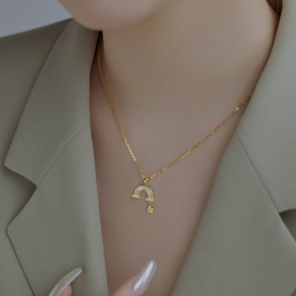 [Am jewelry]Unique Rainbow Star Necklace