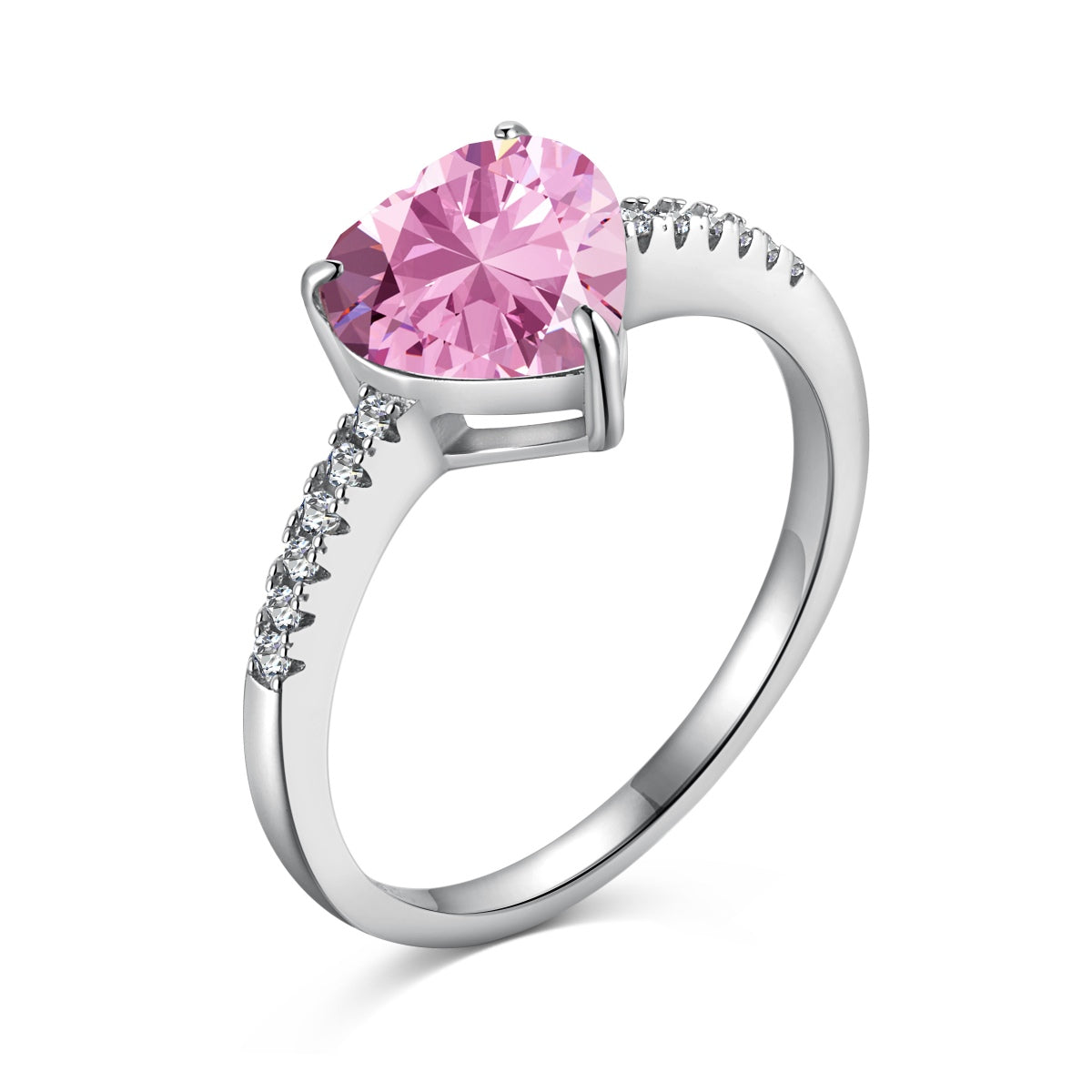[Am jewelry]2.0 Carat Dazzling Lustrous Heart Cut Lover Ring