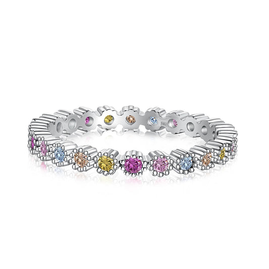 [Am jewelry]Exquisite Colorful Round Cut Party Ring