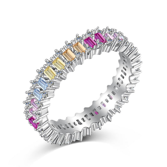 [Am jewelry]Splashy Ornate Emerald Cut Cocktail Ring
