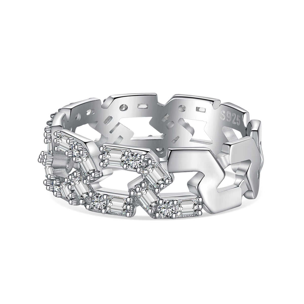 [Am jewelry]Sparkling Vibrant Emerald Cut Daily Ring