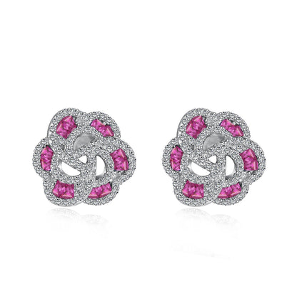 [Am jewelry]Exquisite Flower Shape Daily Earrings