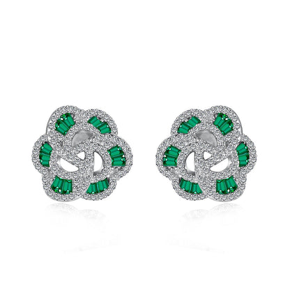 [Am jewelry]Exquisite Flower Shape Daily Earrings