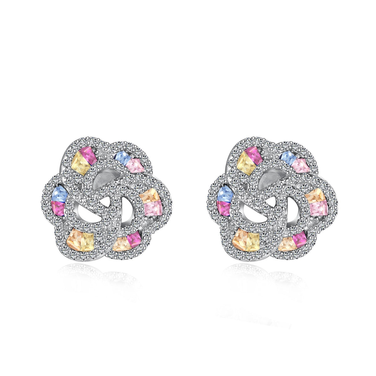 [Am jewelry]Exquisite Flower Shape Daily Earrings