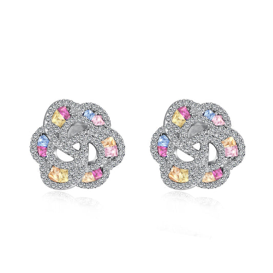 [Am jewelry]Exquisite Flower Shape Daily Earrings