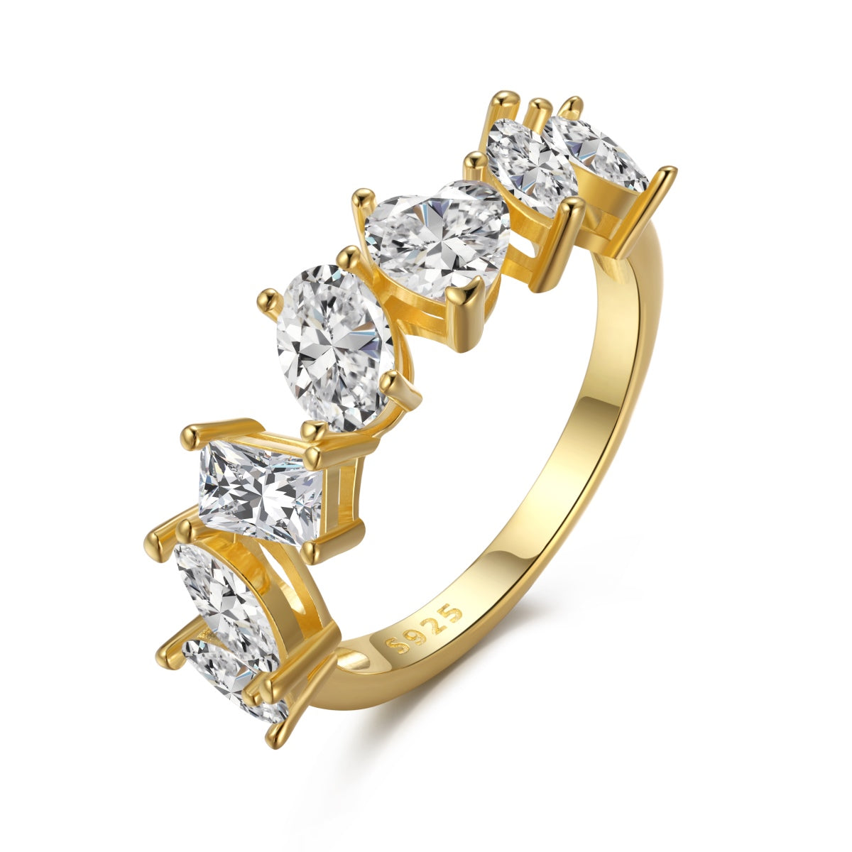 [Am jewelry]Delicate Multi Cut Ring