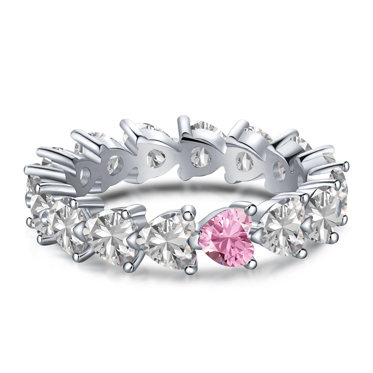 [Am jewelry]0.25 Carat Radiant Romance Heart Cut Lover Ring