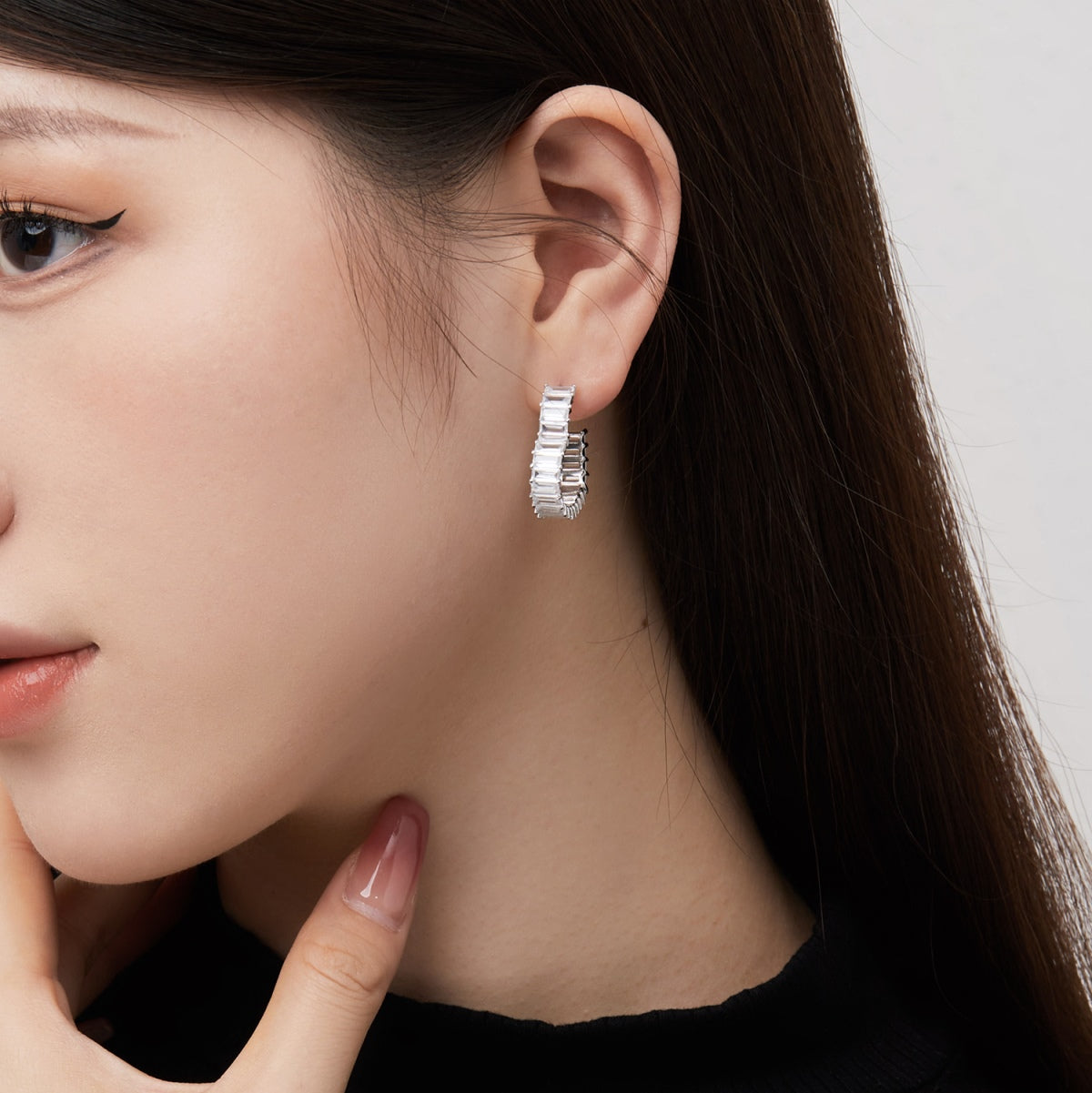 [Am jewelry]Radiant Heart Cutout Earrings