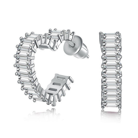 [Am jewelry]Radiant Heart Cutout Earrings