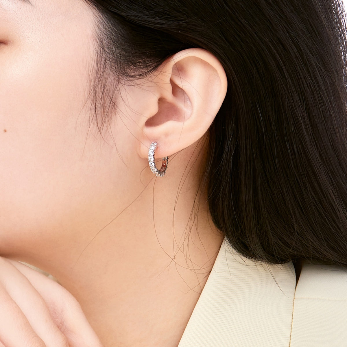 [Am jewelry]Radiant Colorful Round Cut Earrings