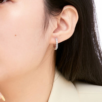 [Am jewelry]Radiant Colorful Round Cut Earrings
