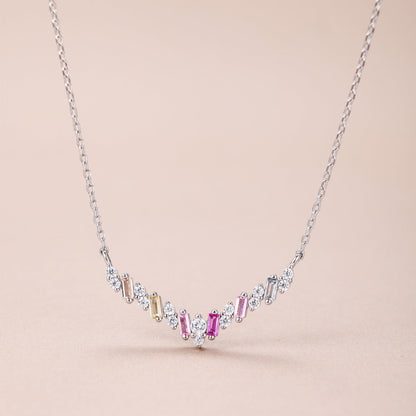 [Am jewelry]Dazzling Rainbow Necklace