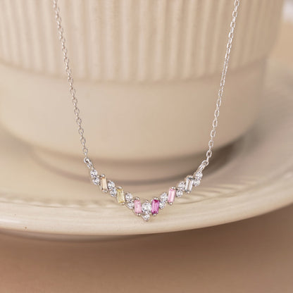 [Am jewelry]Dazzling Rainbow Necklace