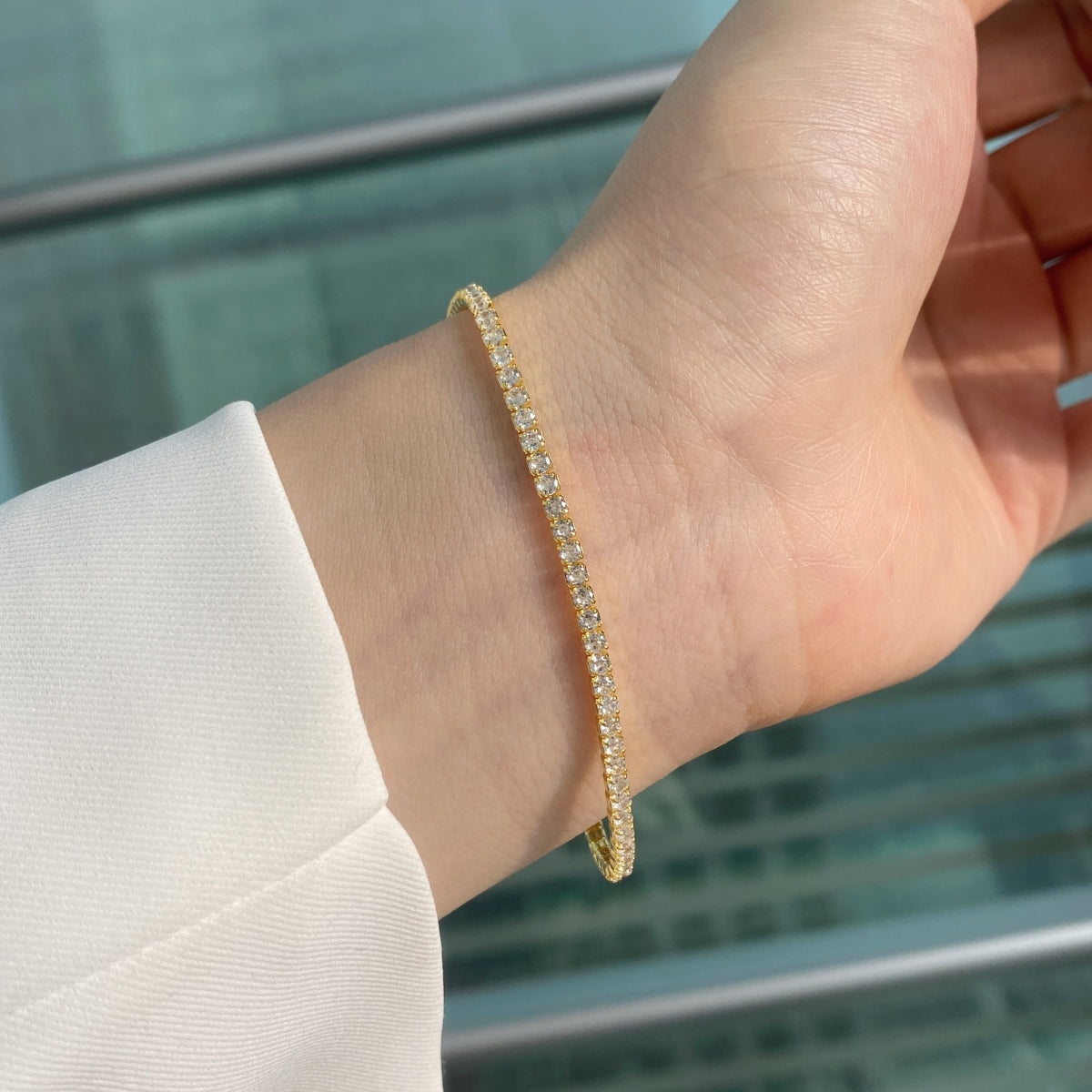 [Am jewelry]Radiant Colorful Round Cut Party Bracelet