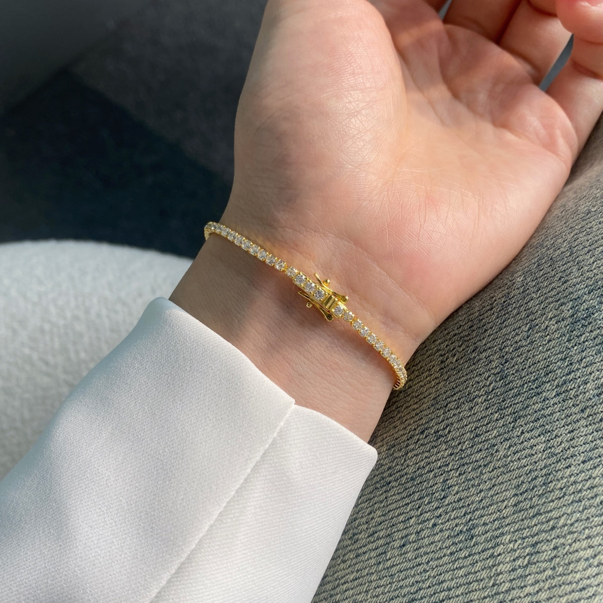 [Am jewelry]Radiant Colorful Round Cut Party Bracelet