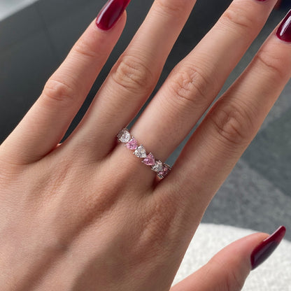 [Am jewelry]0.25 Carat Radiant Romance Heart Cut Lover Ring