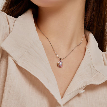 [Am jewelry]Charming Flower Colorful Necklace