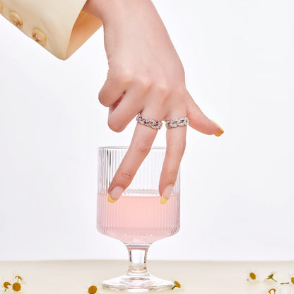 [Am jewelry]Sparkling Vibrant Emerald Cut Daily Ring