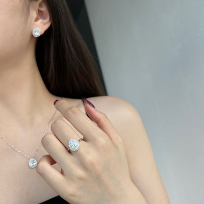 [Am jewelry]Delicate Gorgeous Pear Cut Daily Earrings
