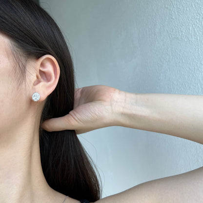 [Am jewelry]Delicate Radiant Oval Cut Daily Earrings