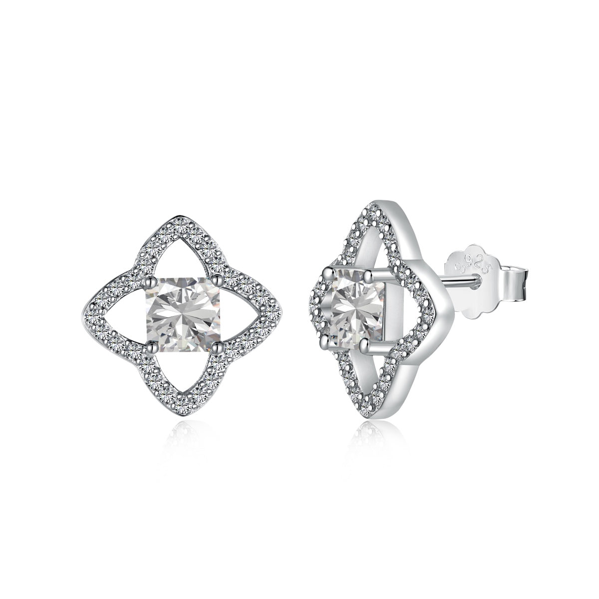 [Am jewelry]Elegant Star Shape Princess Cut Daily Earrings