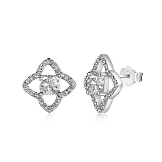 [Am jewelry]Elegant Star Shape Princess Cut Daily Earrings