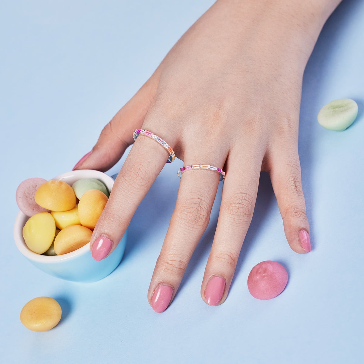 [Am jewelry]Lively In Shades Elegant Radiant Cut Daily Ring