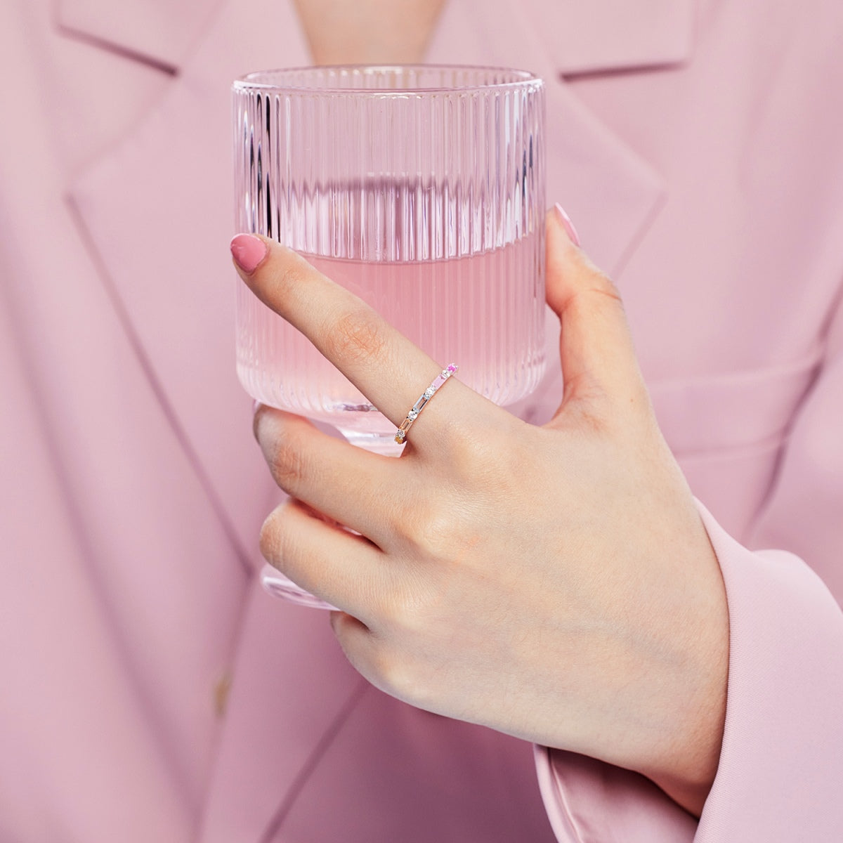 [Am jewelry]Lively In Shades Elegant Radiant Cut Daily Ring