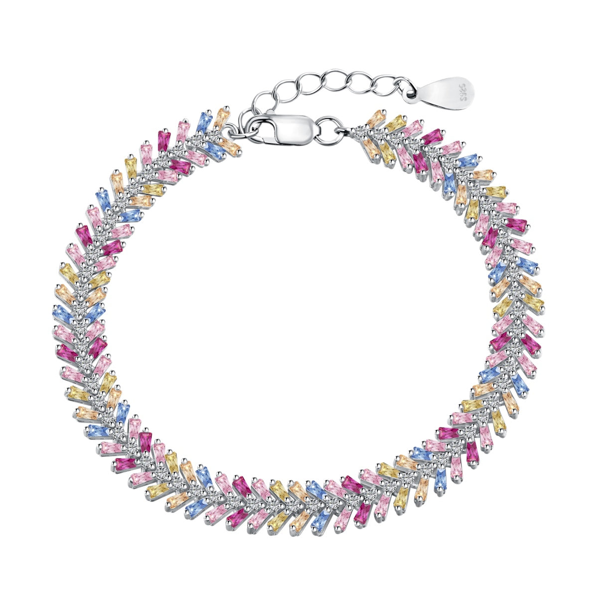 [Am jewelry]Dainty Radiant Emerald Cut Daily Bracelet