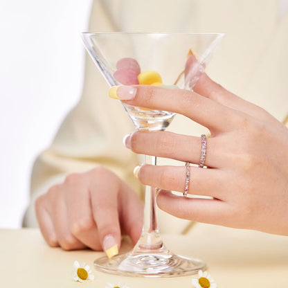 [Am jewelry]Charming Colorful Round Cut Daily Ring