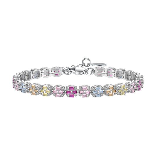 [Am jewelry]Delicate Colorful Emerald Cut Daily Bracelet