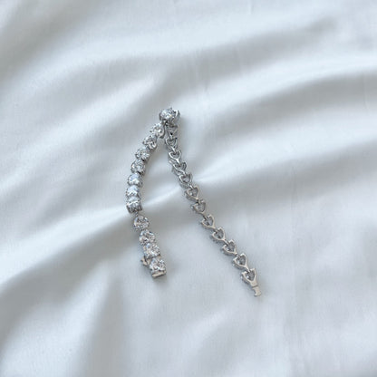[Am jewelry]0.75 Carat Elegant Romantic Heart Shape Lover Bracelet