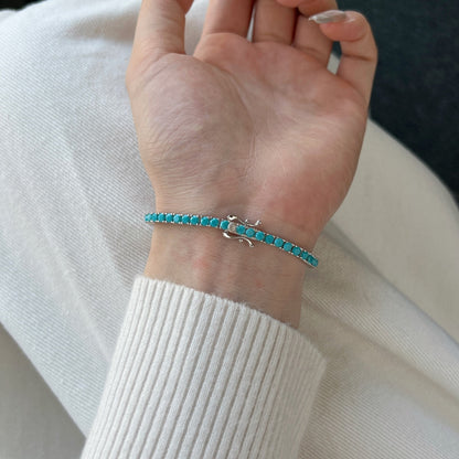 [Am jewelry]Dainty Charming Round Cut Tennis Bracelet