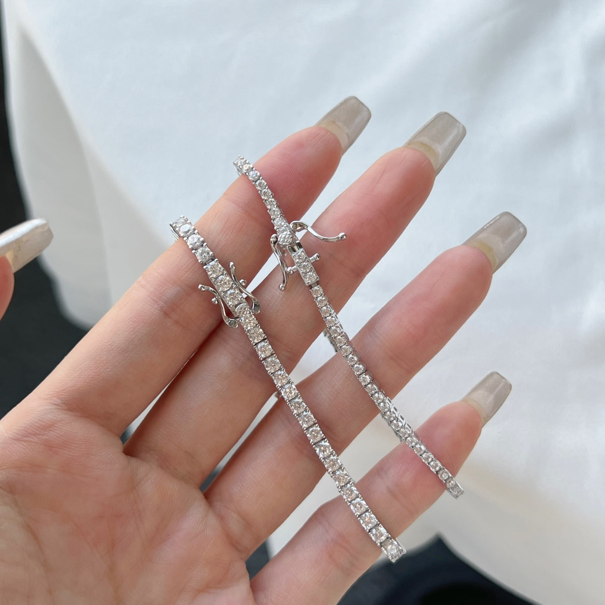 [Am jewelry]Dazzling Exquisite Round Cut Daily Bracelet