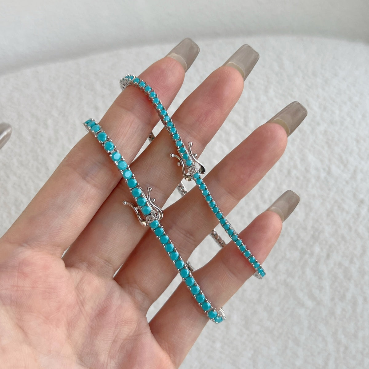 [Am jewelry]Dazzling Exquisite Round Cut Daily Bracelet