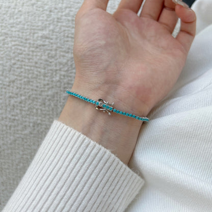 [Am jewelry]Dazzling Exquisite Round Cut Daily Bracelet