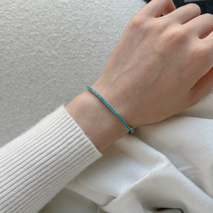 [Am jewelry]Dazzling Exquisite Round Cut Daily Bracelet