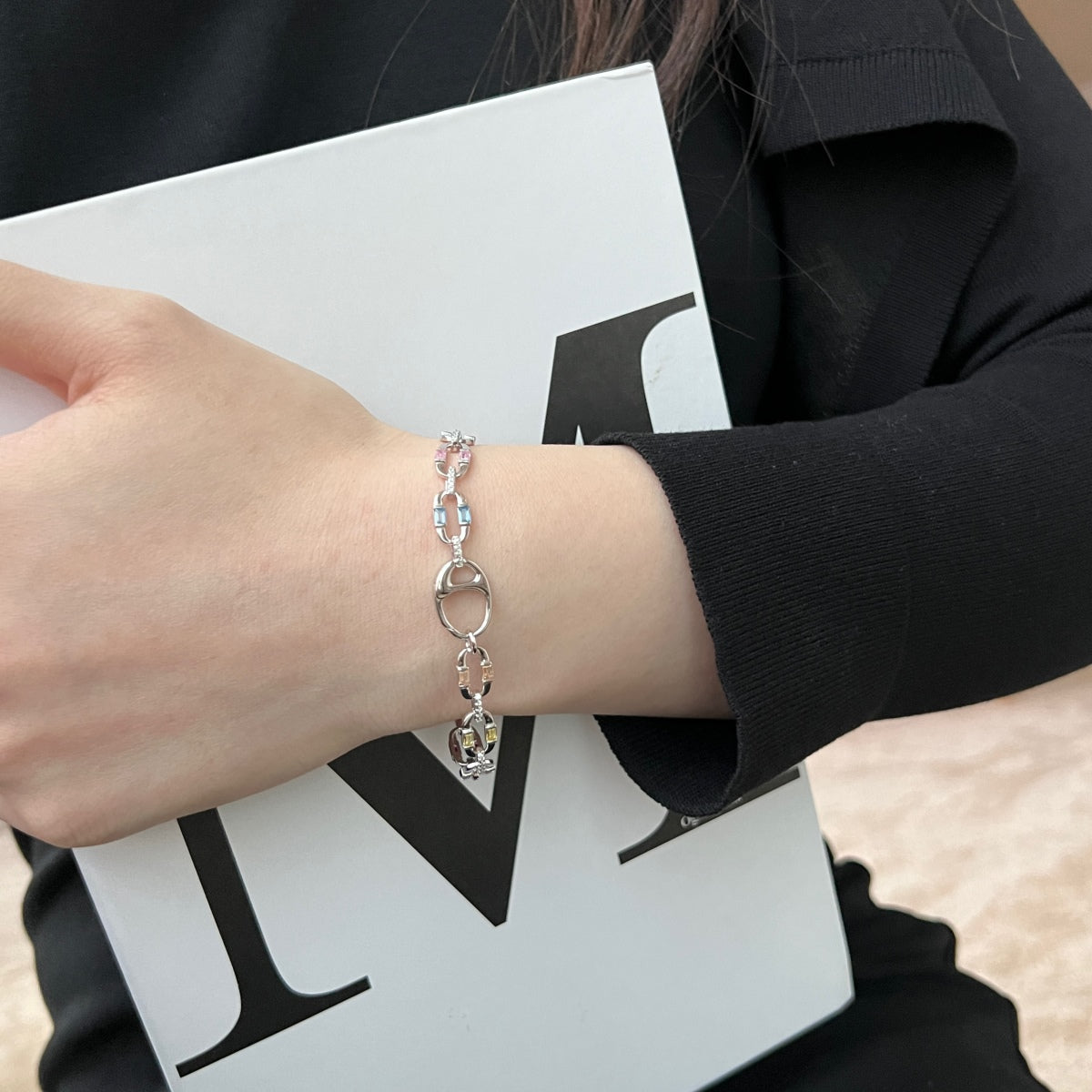 [Am jewelry]Dazzling Colorful Daily Bracelet