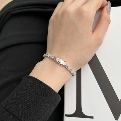 [Am jewelry]Dazzling Radiant Multi Cut Daily Bracelet