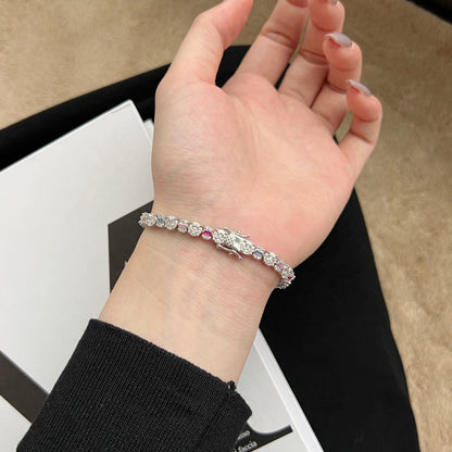 [Am jewelry]Dazzling Radiant Multi Cut Daily Bracelet