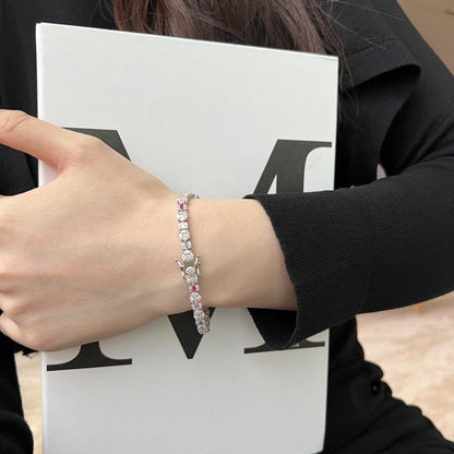 [Am jewelry]Dazzling Radiant Multi Cut Daily Bracelet