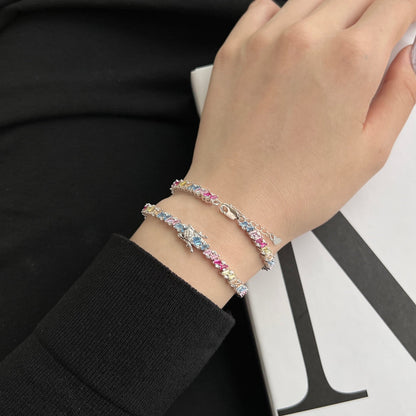 [Am jewelry]Ornate Sparkling Multi Cut Party Bracelet