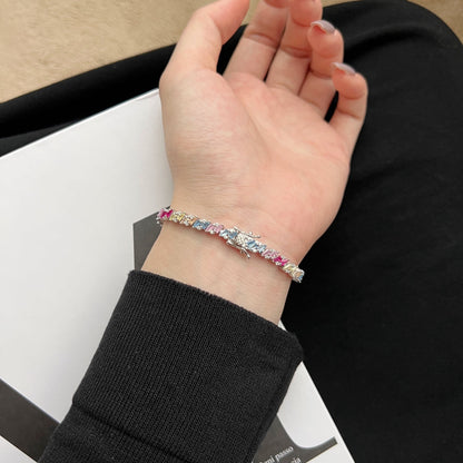 [Am jewelry]Ornate Sparkling Multi Cut Party Bracelet