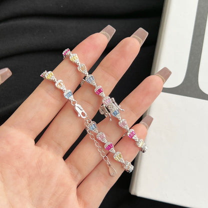 [Am jewelry]Radiant Water Drop Shape Daily Bracelet