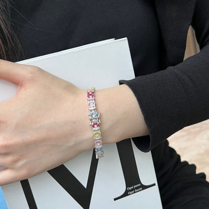[Am jewelry]Delicate Colorful Multi Cut Party Bracelet