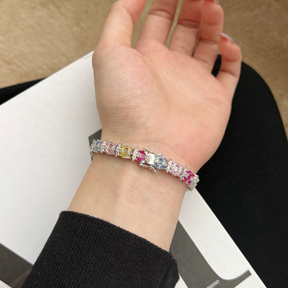 [Am jewelry]Delicate Colorful Multi Cut Party Bracelet