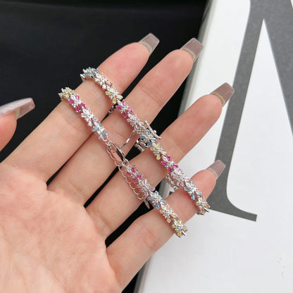 [Am jewelry]Radiant Colorful Emerald Cut Party Bracelet