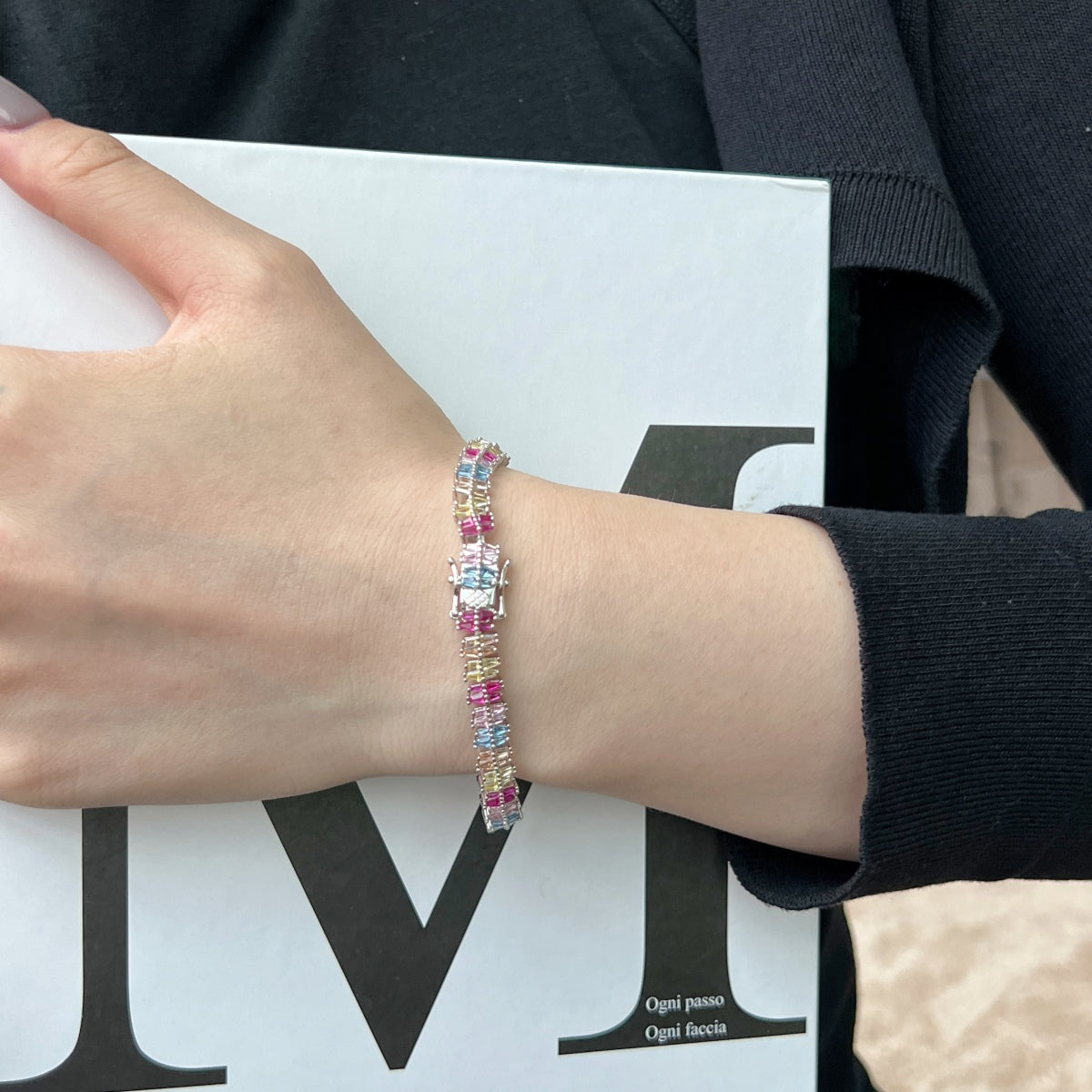 [Am jewelry]Sparkling Exquisite Multi Cut Party Bracelet