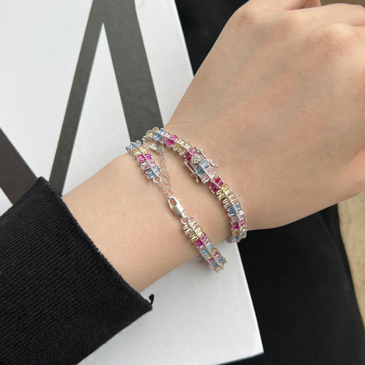 [Am jewelry]Sparkling Exquisite Multi Cut Party Bracelet